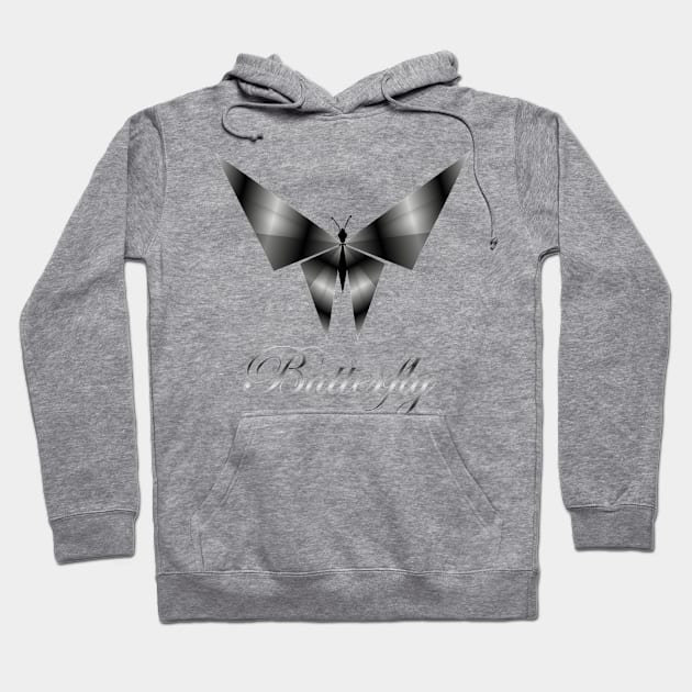 Metallic butterfly Hoodie by SAMUEL FORMAS